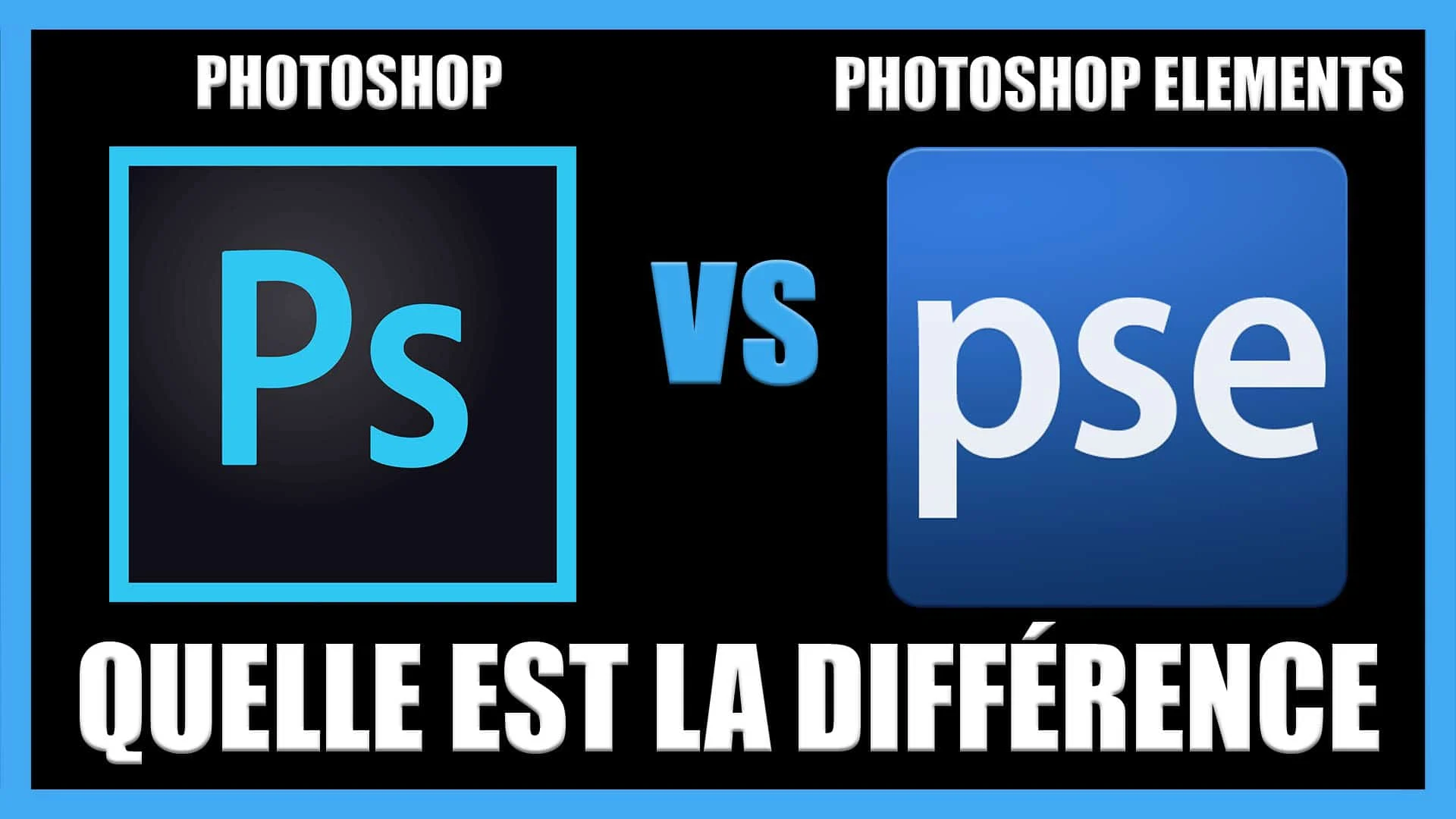 Differences Photoshop et Photoshop Elements formation