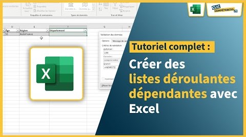 comment creer des listes deroulantes et dependantes sur excel 1