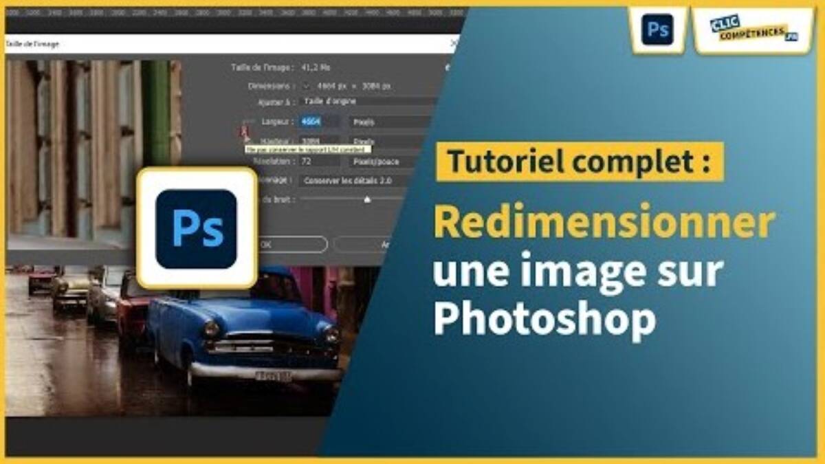 comment redimensionner une photo sur photoshop