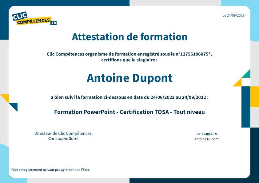 diplome formation powerpoint