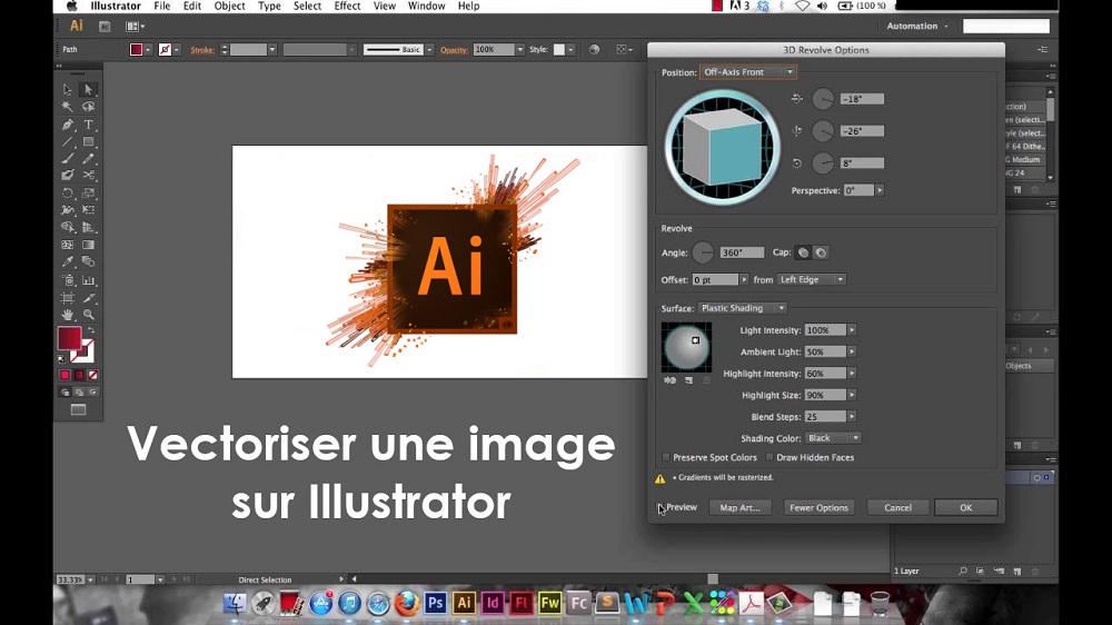Vectoriser une image sur Illustrator 2.0