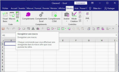 comment créer une macro sur excel 2016